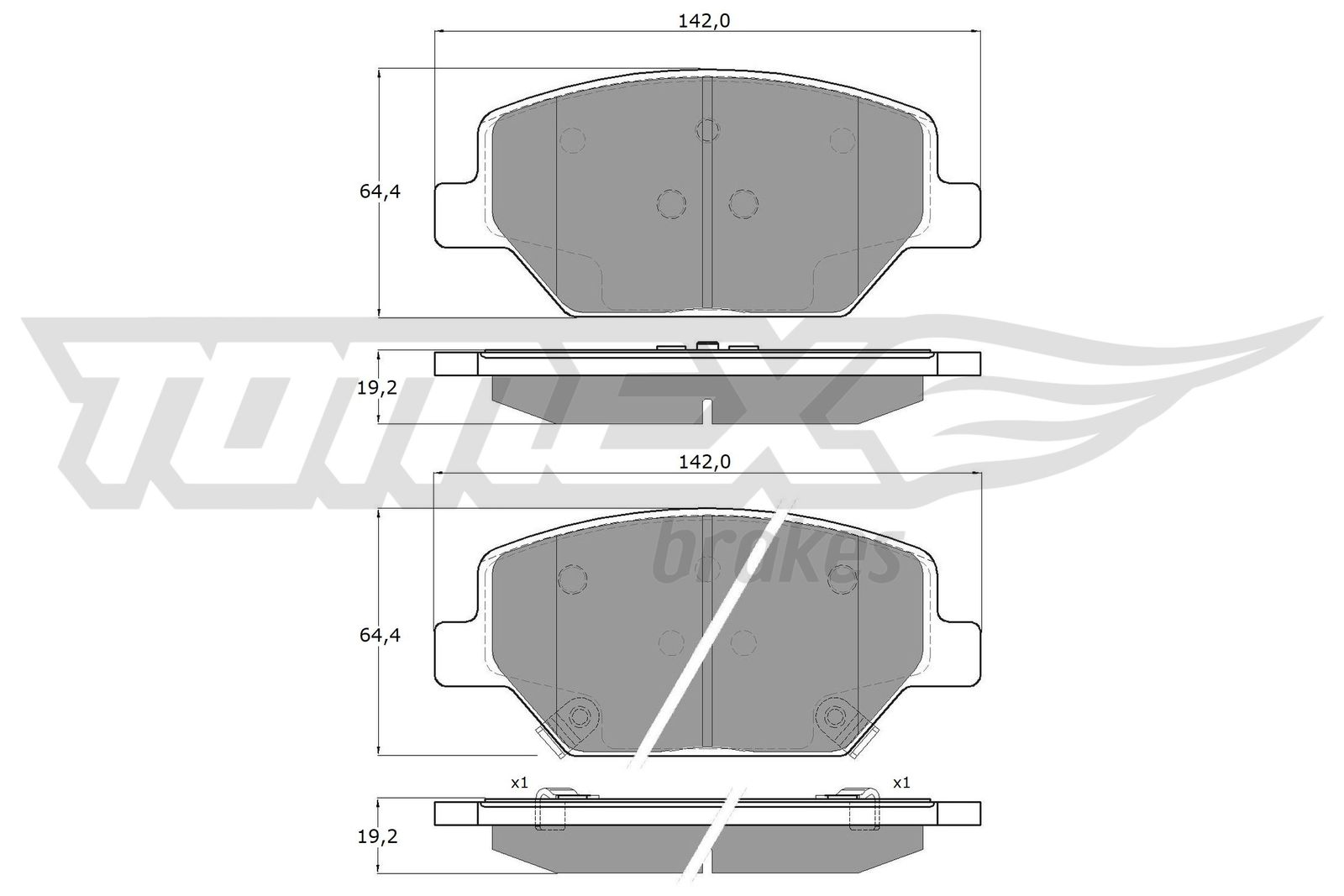 TOMEX Brakes TX 19-10 Sada...